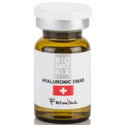 Концентрат омолаживающий с гиалуроновой кислотой 1,2% + ДМАЕ 1%, 6 мл. Biomatrix Farmline Hyaluronic DMAE 